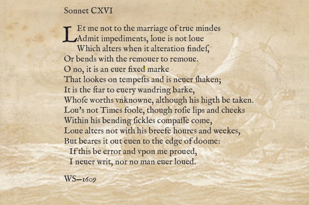 iambic pentameter sonnet 116
